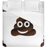 Funny Poop Emoji Duvet Cover (King Size)