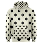 Polka Dots - Black on Beige Men s Pullover Hoodie