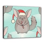 Christmas Chinchilla Canvas 20  x 16  (Stretched)