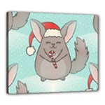 Christmas Chinchilla Canvas 24  x 20  (Stretched)