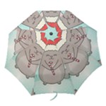 Christmas Chinchilla Folding Umbrella