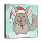 Christmas Chinchilla Mini Canvas 8  x 8  (Stretched)