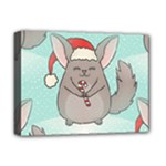 Christmas Chinchilla Deluxe Canvas 16  x 12  (Stretched) 