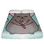 Christmas Chinchilla Fitted Sheet (Queen Size)