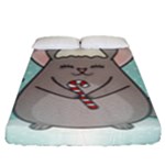 Christmas Chinchilla Fitted Sheet (King Size)