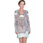 Christmas Chinchilla Long Sleeve Nightdress