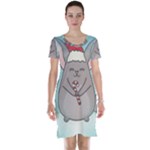 Christmas Chinchilla Short Sleeve Nightdress