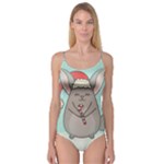 Christmas Chinchilla Camisole Leotard 