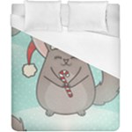 Christmas Chinchilla Duvet Cover (California King Size)