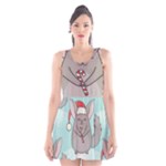 Christmas Chinchilla Scoop Neck Skater Dress