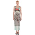 Christmas Chinchilla Fitted Maxi Dress