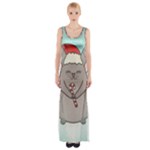 Christmas Chinchilla Maxi Thigh Split Dress