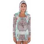 Christmas Chinchilla Women s Long Sleeve Hooded T-shirt