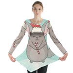 Christmas Chinchilla Long Sleeve Tunic 