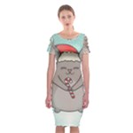 Christmas Chinchilla Classic Short Sleeve Midi Dress