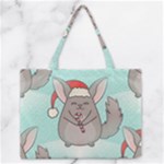 Christmas Chinchilla Medium Zipper Tote Bag