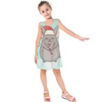 Christmas Chinchilla Kids  Sleeveless Dress