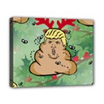 poop reindeer donald trump Canvas 10  x 8  (Stretched)