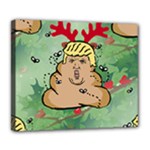 poop reindeer donald trump Deluxe Canvas 24  x 20  (Stretched)