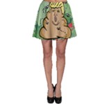 poop reindeer donald trump Skater Skirt