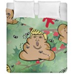 poop reindeer donald trump Duvet Cover Double Side (California King Size)