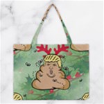 poop reindeer donald trump Medium Tote Bag