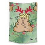 poop reindeer donald trump Large Tapestry