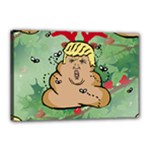 poop reindeer donald trump Canvas 18  x 12  (Stretched)