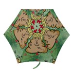 poop reindeer donald trump Mini Folding Umbrella