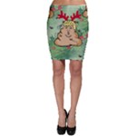 poop reindeer donald trump Bodycon Skirt