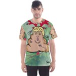 poop reindeer donald trump Men s Sport Mesh Tee