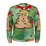 poop reindeer donald trump Men s Sweatshirt