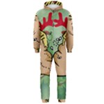 poop reindeer donald trump Hooded Jumpsuit (Men)