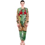 poop reindeer donald trump OnePiece Jumpsuit (Ladies)