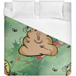 poop reindeer donald trump Duvet Cover (King Size)