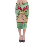 poop reindeer donald trump Midi Pencil Skirt