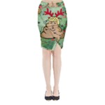 poop reindeer donald trump Midi Wrap Pencil Skirt