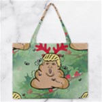 poop reindeer donald trump Medium Zipper Tote Bag