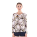 Christmas Silver Ornaments Women s Long Sleeve Tee