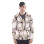 Christmas Silver Ornaments Hooded Wind Breaker (Men)