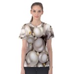 Christmas Silver Ornaments Women s Sport Mesh Tee