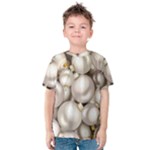 Christmas Silver Ornaments Kids  Cotton Tee