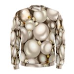 Christmas Silver Ornaments Men s Sweatshirt