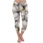 Christmas Silver Ornaments Capri Winter Leggings 