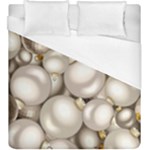 Christmas Silver Ornaments Duvet Cover (King Size)