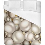 Christmas Silver Ornaments Duvet Cover (California King Size)