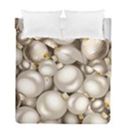 Christmas Silver Ornaments Duvet Cover Double Side (Full/ Double Size)