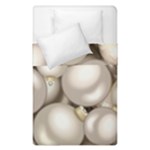 Christmas Silver Ornaments Duvet Cover Double Side (Single Size)