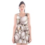 Christmas Silver Ornaments Scoop Neck Skater Dress