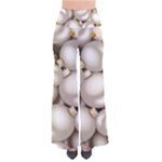 Christmas Silver Ornaments Women s Chic Palazzo Pants 